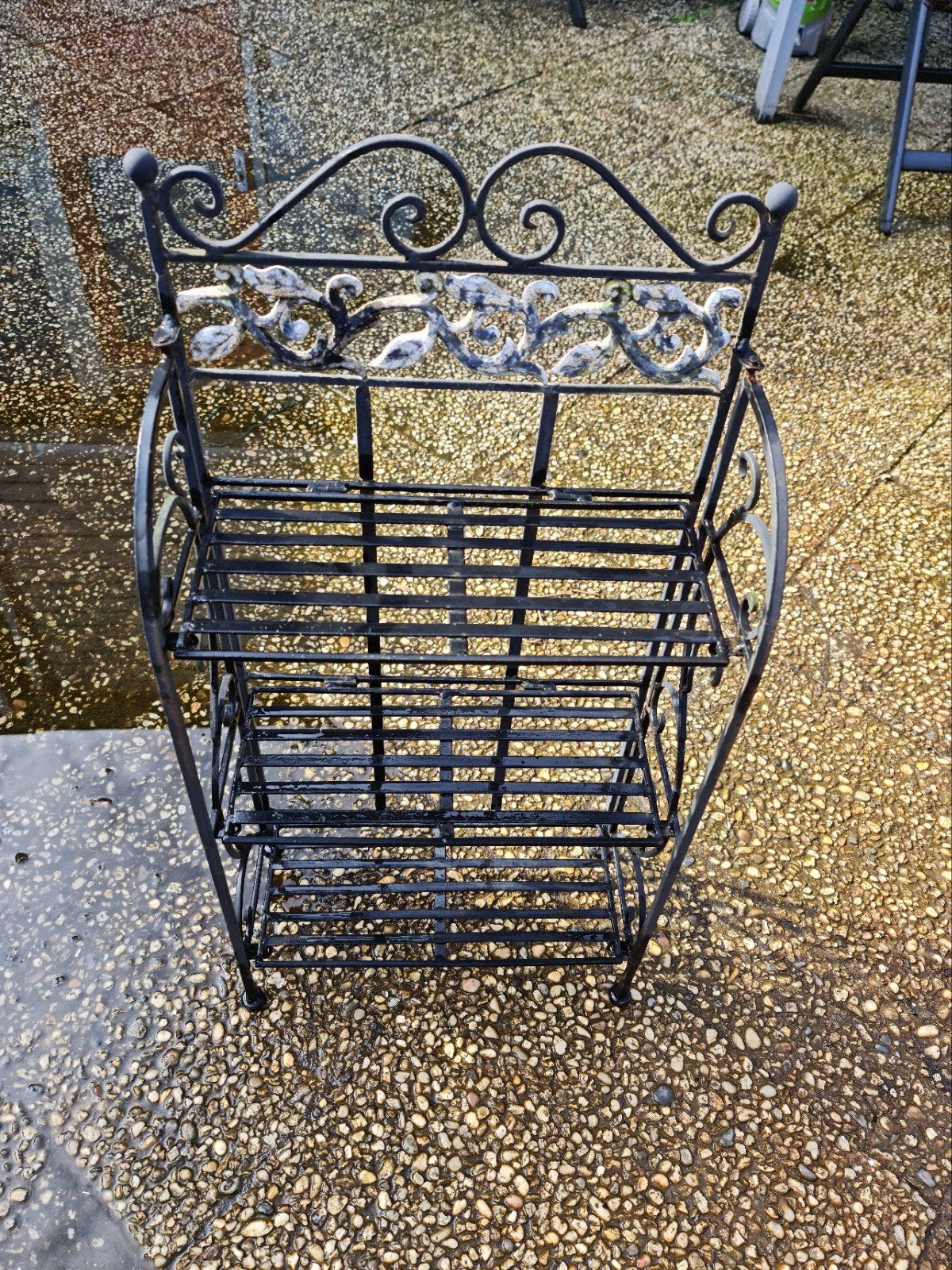 Decoratief metalen rek - heeft likje verf nodig, Z, Gebruikt, Ophalen of Verzenden, X