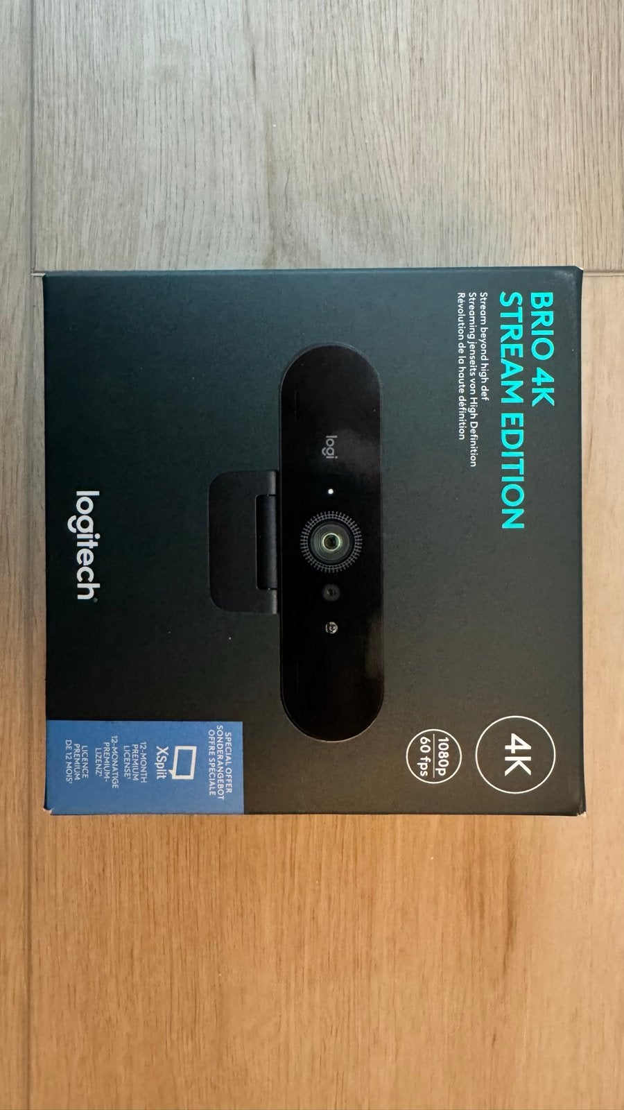 Logitech Brio 4K Webcam - Zo goed als nieuw in doos, MacOS, Ophalen of Verzenden, Zo goed als nieuw, Monitorclip