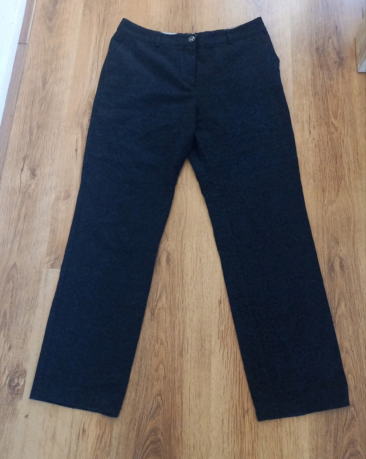 Donkerblauw/zwarte broek met patroon - Sixth Sense, Maat 38/40 (M), Blauw, Sixth Sense, Ophalen of Verzenden