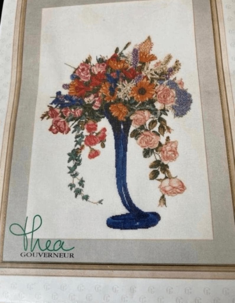 BORDUURPAKKET THEA GOUVERNEUR ZOMERBOUQUET, Verzenden, Nieuw, Handborduren, Borduurpakket