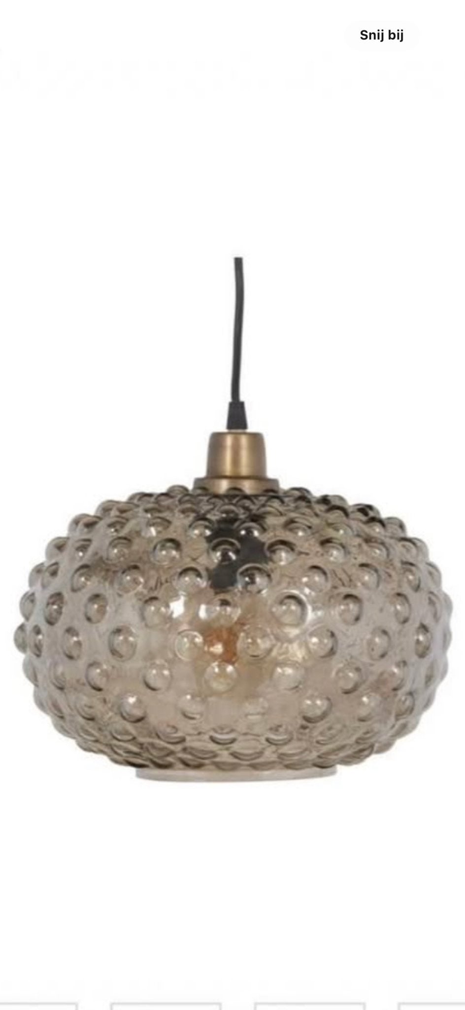 Nieuwe Bepurehome hanglamp met bubbelglas, Ophalen, Nieuw, Glas, E27 (groot)