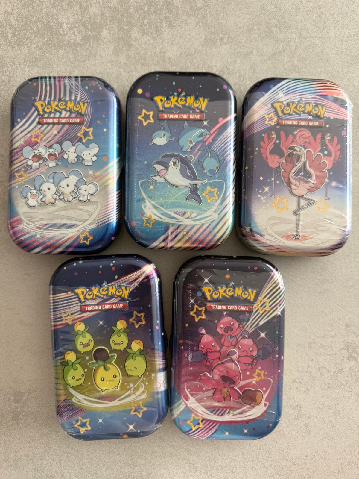 Paldean fates mini tin set van 5, Ophalen, Nieuw, Boosterbox