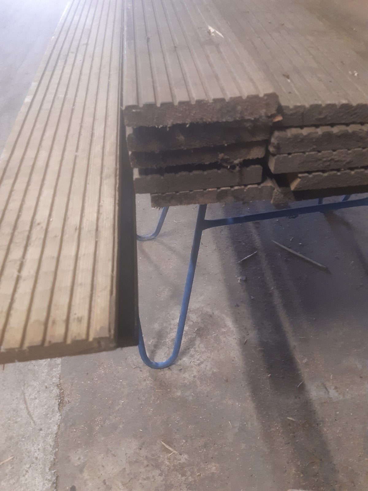 partij gebruikte Douglas vlonderplanken, 8 m2, Tuin en Terras, Ophalen, Hout