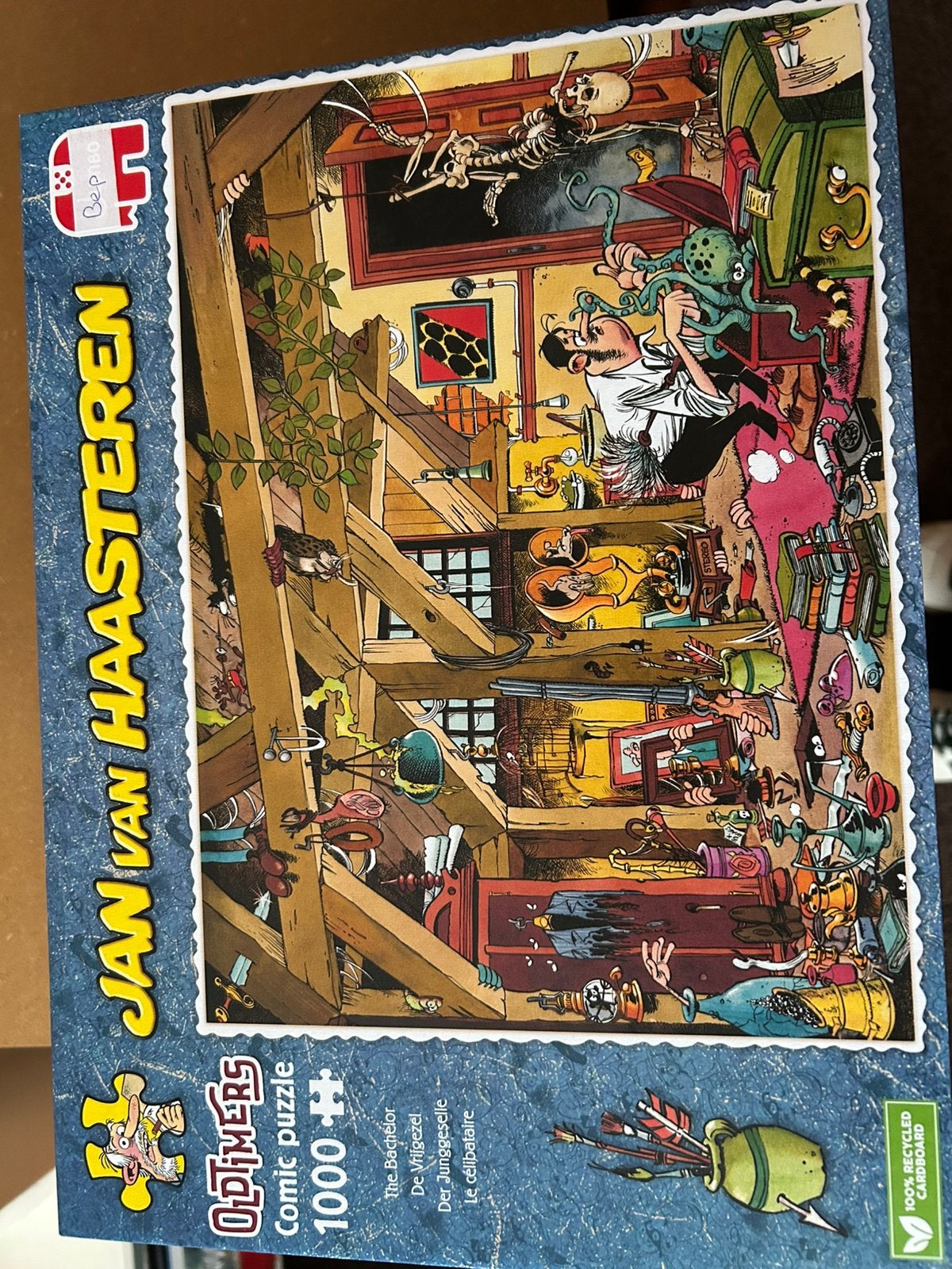 Jan van Haasteren puzzel 1000 stukjes De vrijgezel, Ophalen, 500 t/m 1500 stukjes, Zo goed als nieuw, Legpuzzel