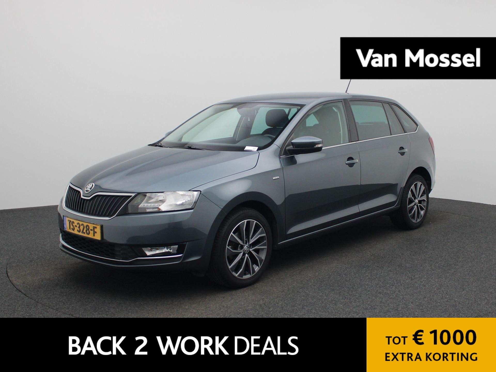 Skoda Rapid Spaceback 1.0 TSI Greentech Clever | Cruise Cont, Auto's, 12 maanden, Stof, Gebruikt, Origineel Nederlands