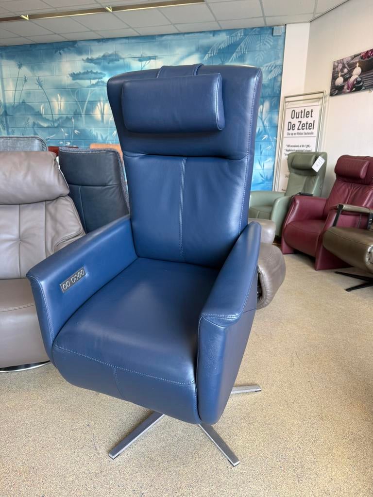 Met extra opties Prominent sta op relax stoel relaxfauteuil, Ophalen of Verzenden, Zo goed als nieuw, Leer, Gratis bezorging regio Utrecht
