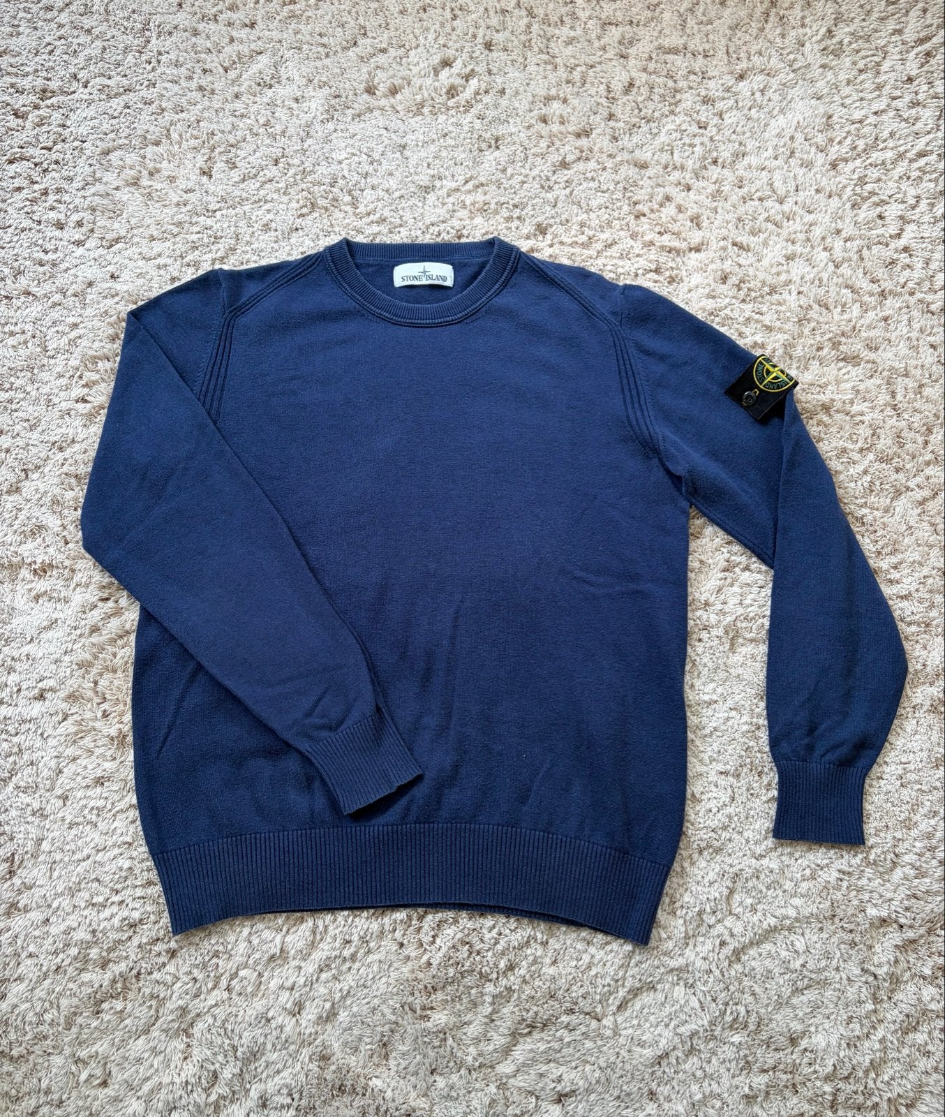 Stone Island Trui Navy Blauw Maat M - Zo goed als nieuw, Ophalen of Verzenden, Zo goed als nieuw, Maat 48/50 (M), Blauw