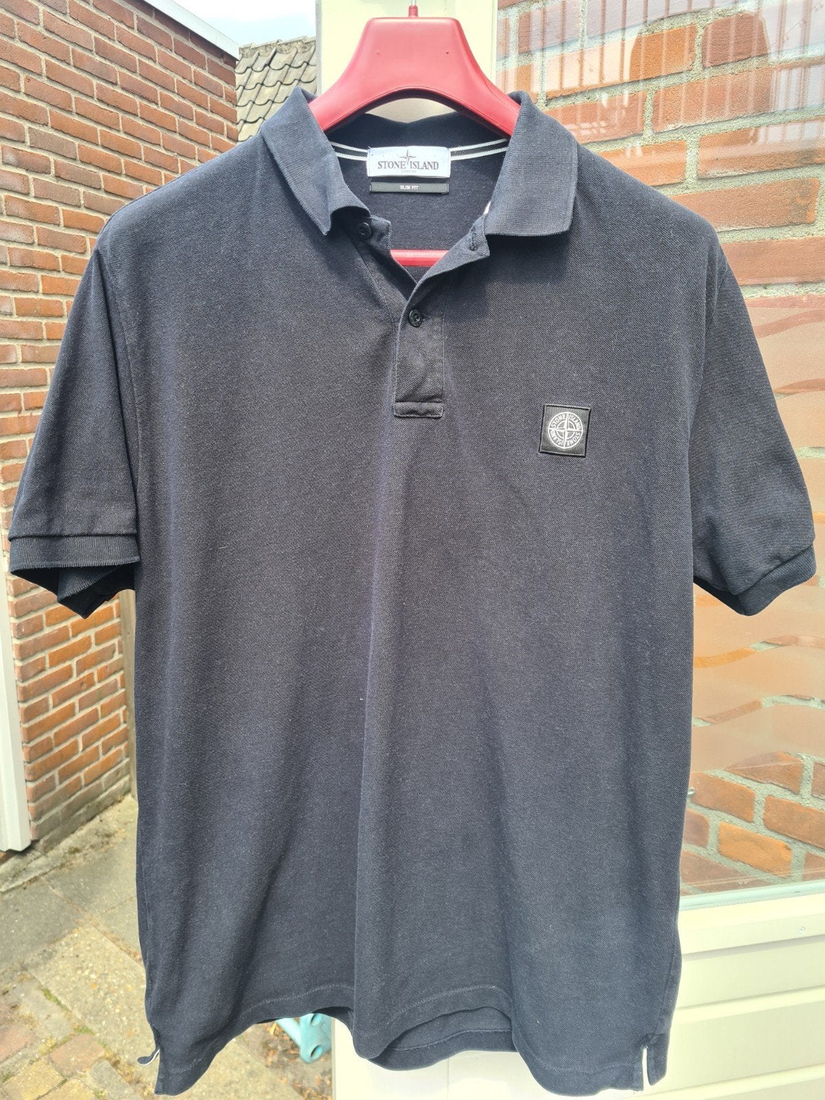 Stone Island Polo, Maat XXL, Slim Fit., Zwart, Overige maten, Ophalen of Verzenden, Stone Island