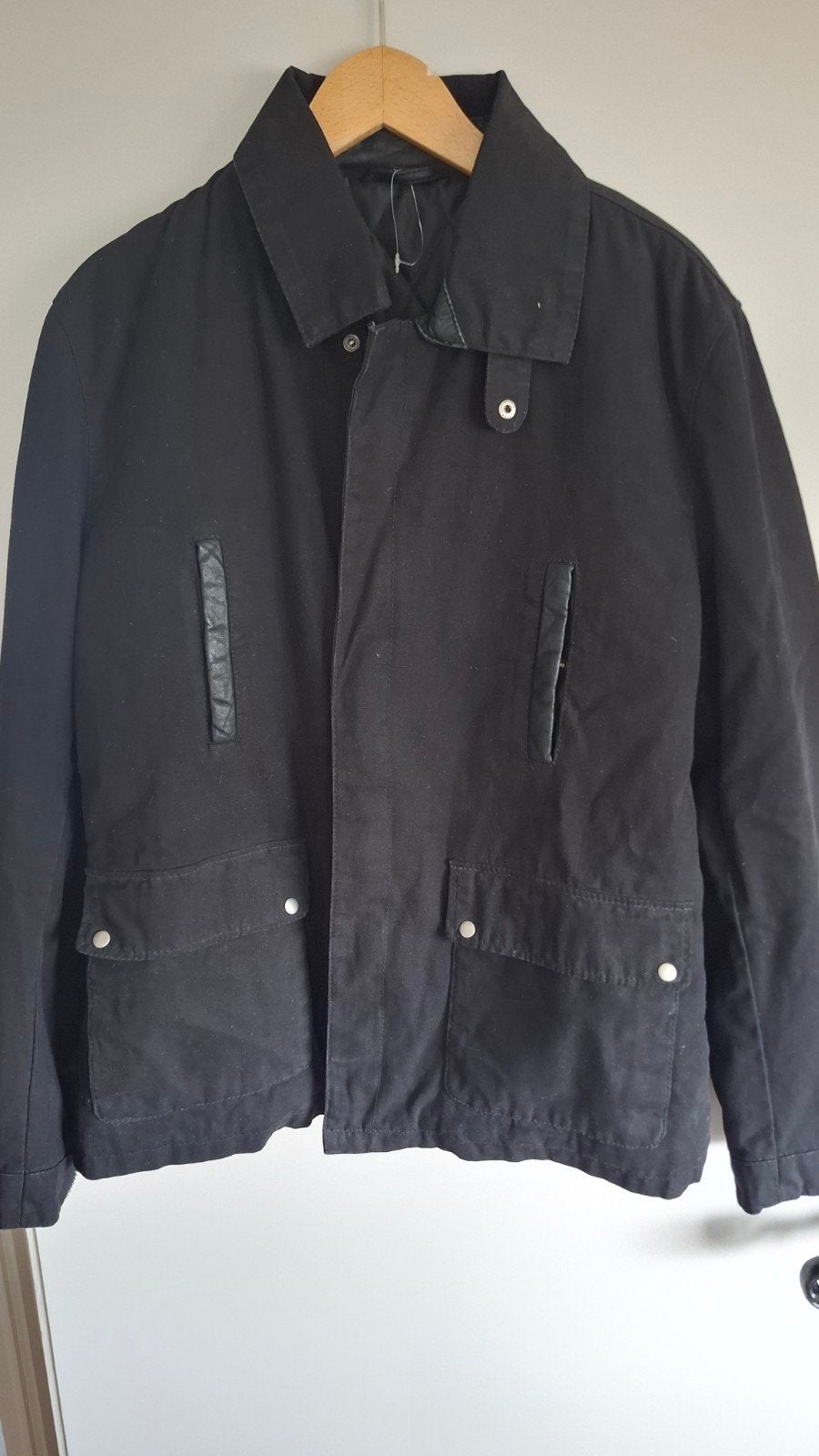 nieuw €299 Goosecraft heren winterjas maat L met echt leer, Ophalen of Verzenden, Nieuw, Maat 52/54 (L), Zwart