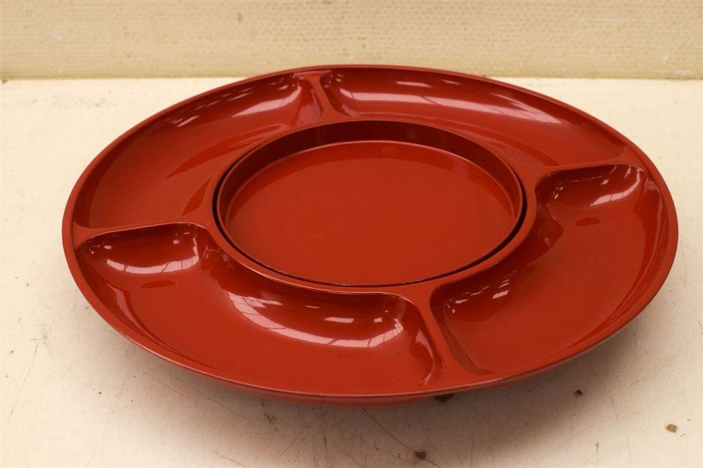 Vintage Snackschaal/Pindaschaal met draaiplateau 45937, Gebruikt, Ophalen of Verzenden, Bord(en), Wedgwood