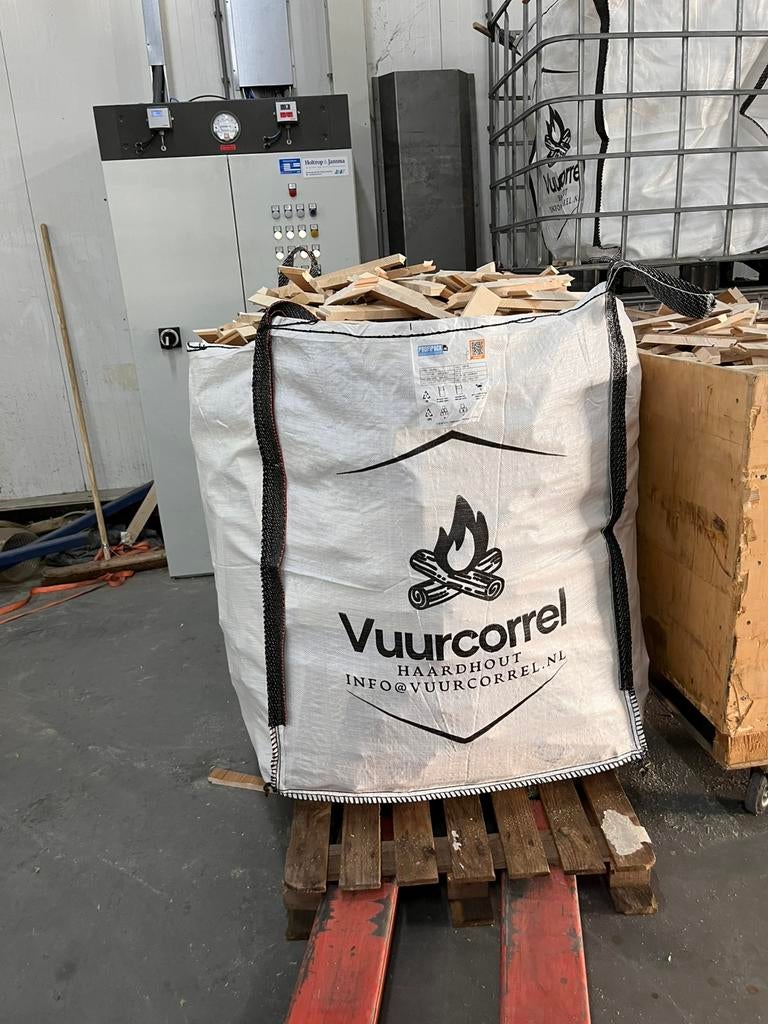 Brandhout vuren met kleurfolie-  (Van €55 naar €45), Tuin en Terras, Haardhout, Minder dan 3 m³, Ophalen, Overige houtsoorten