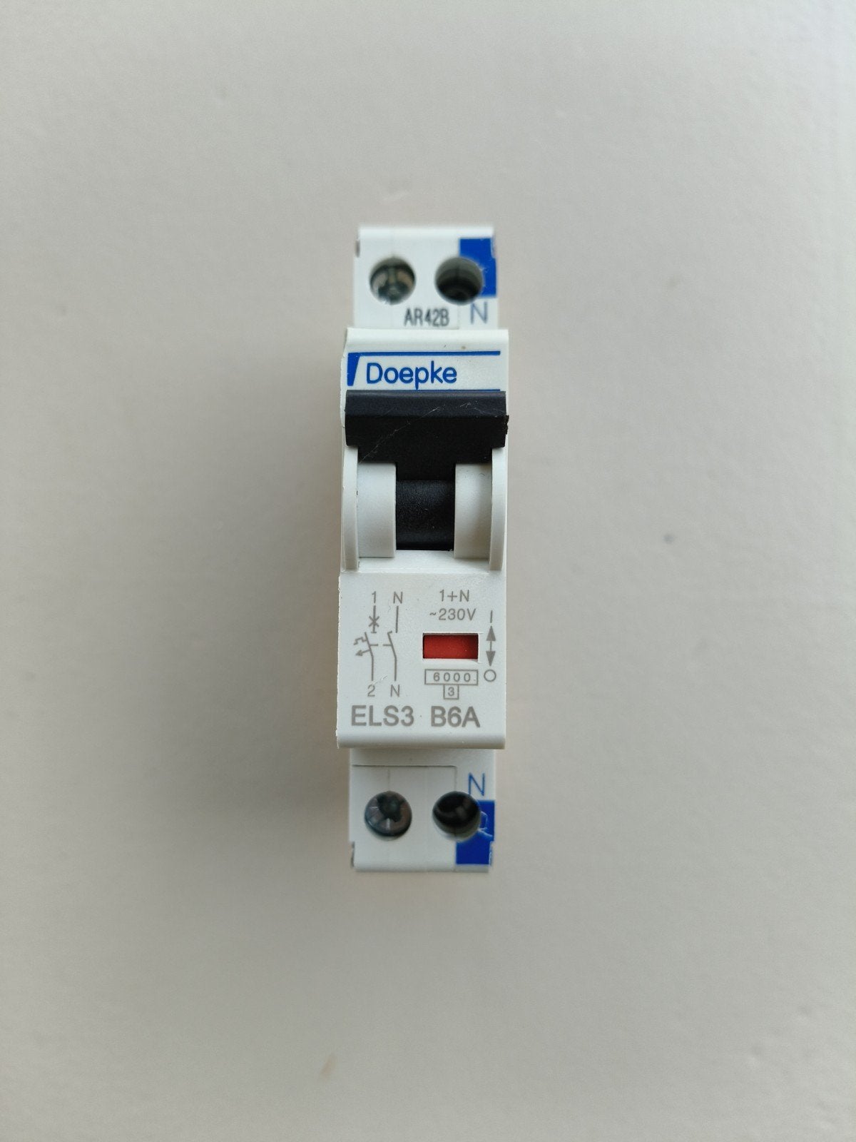 1x Doepke 1 fase installatieautomaat ELS3 B6A, Verzenden, Gebruikt, Installatieautomaat