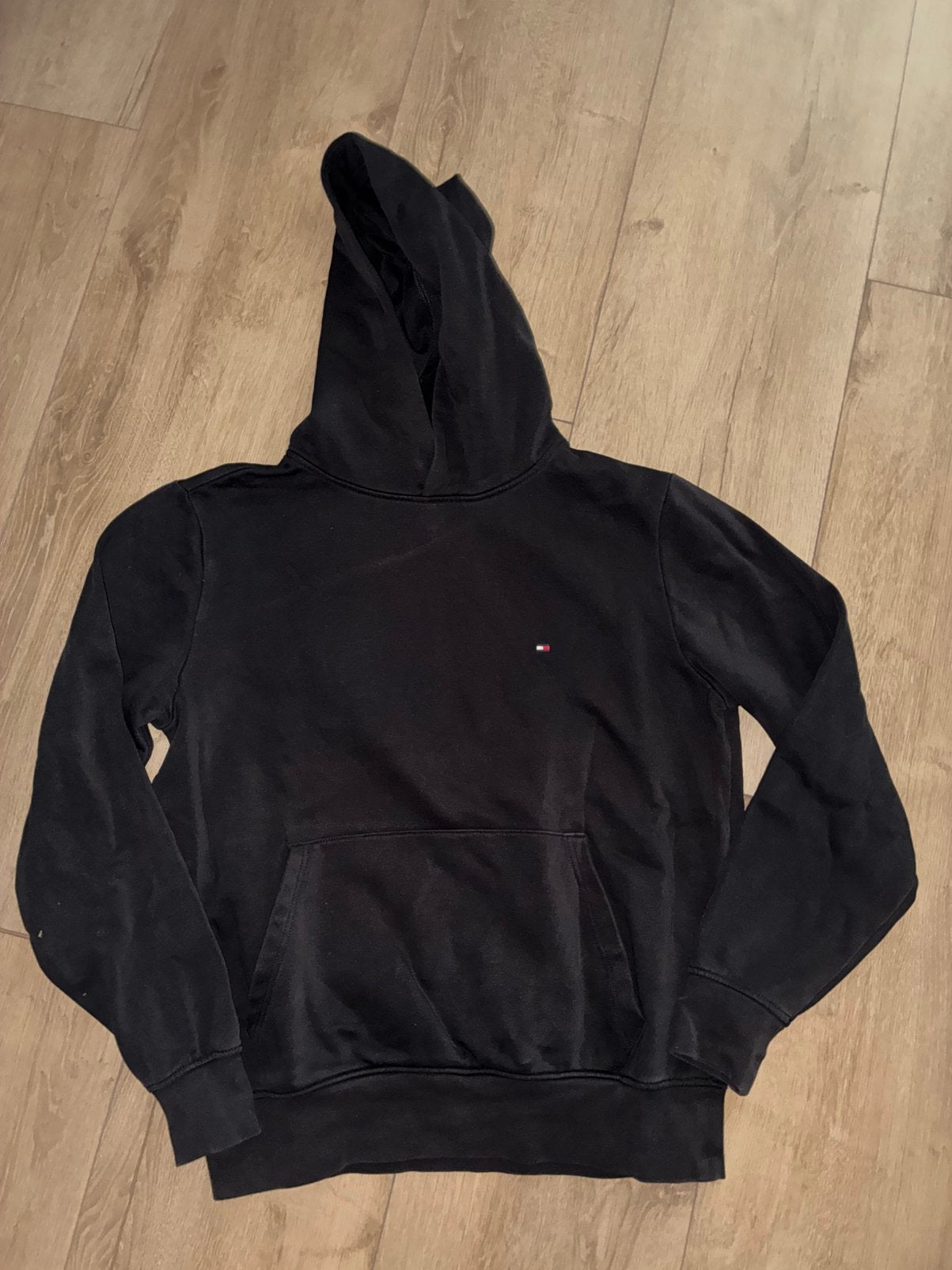 Zwarte hoodie maat S tommy hilfiger, Ophalen of Verzenden, Zo goed als nieuw, Zwart