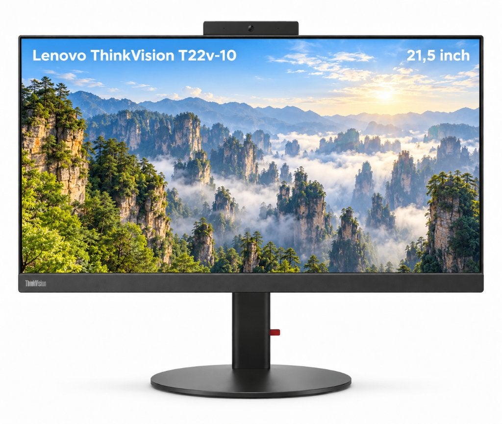 Lenovo ThinkVision T22v-10, Draaibaar, IPS, Nieuw, Full HD