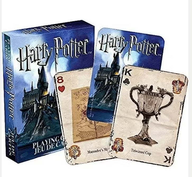 Harry Potter speelkaarten / poker set blauw (54 kaarten), Ophalen of Verzenden, Nieuw, Overige typen