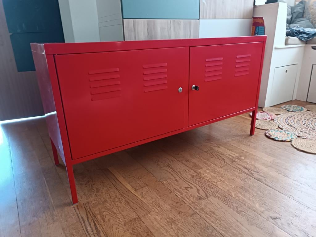 Speels rood IKEA bureau kastje - nog in goede staat, Huis en Inrichting, Ophalen of Verzenden, Zo goed als nieuw
