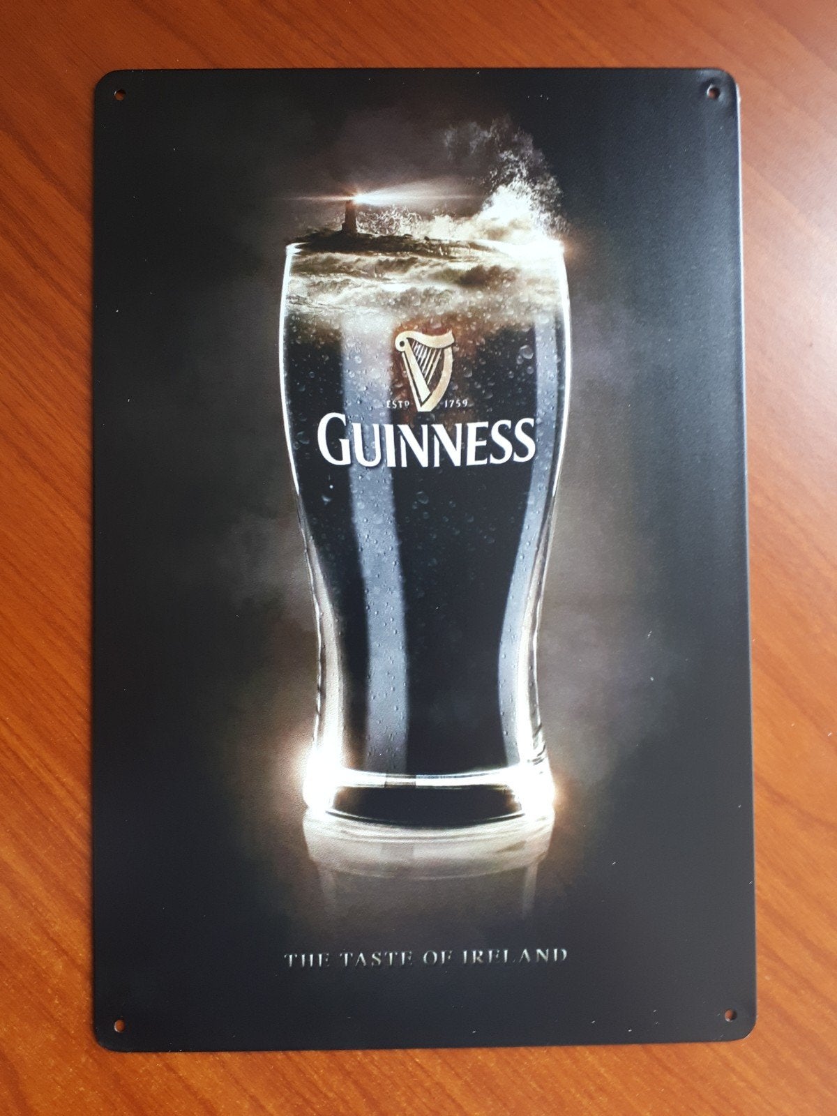 Guinness 20x30 cm Metalen Reclamebord, Ophalen of Verzenden, Nieuw, Reclamebord, Plaat of Schild, Overige merken
