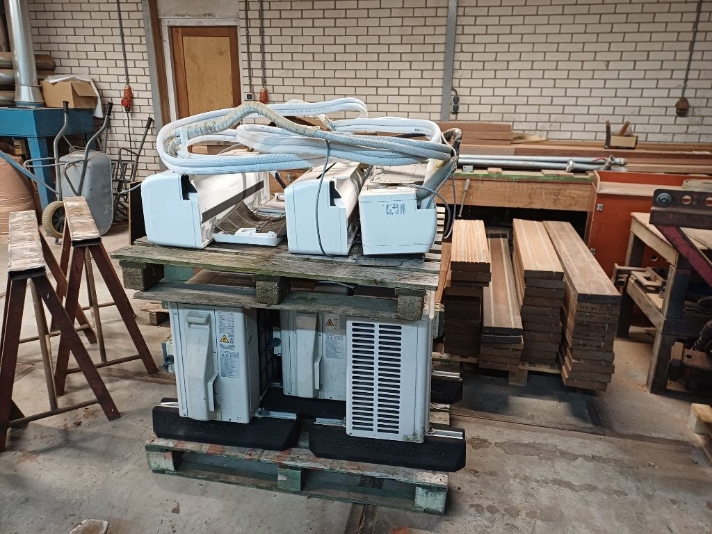 3st. Gebruikte Fujitsu Atlantic airco's, Witgoed en Apparatuur, Ophalen, Gebruikt, Koelen en Ontvochtigen, Minder dan 60 m³