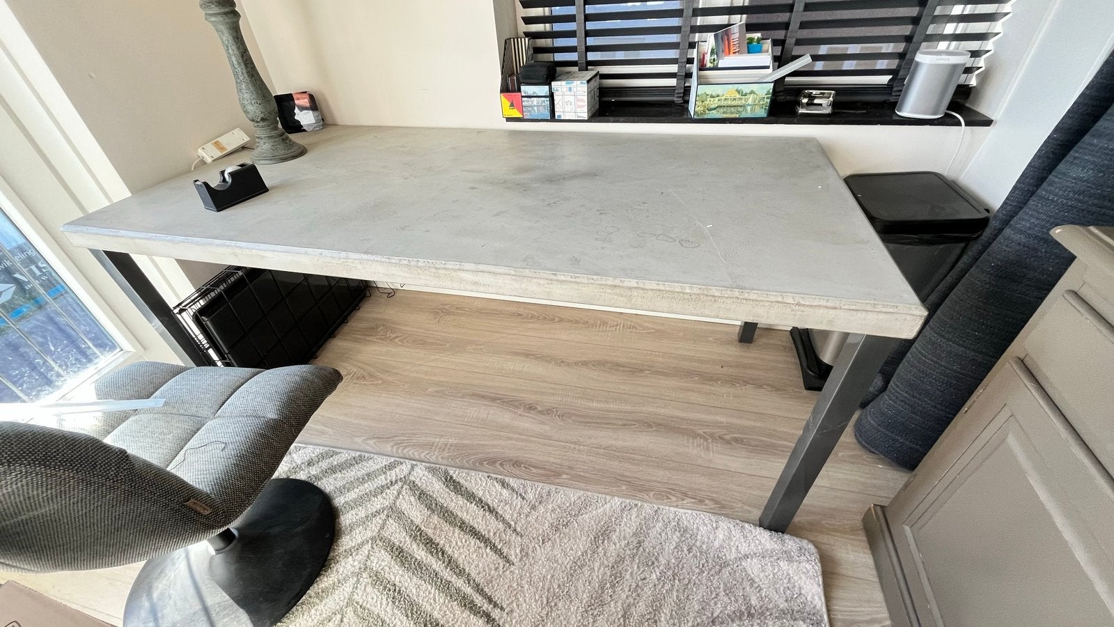 Xooon Betonlook (composiet) eettafel/bartafel/bureau, Huis en Inrichting, Tafels | Eettafels, Ophalen, Overige materialen, Gebruikt