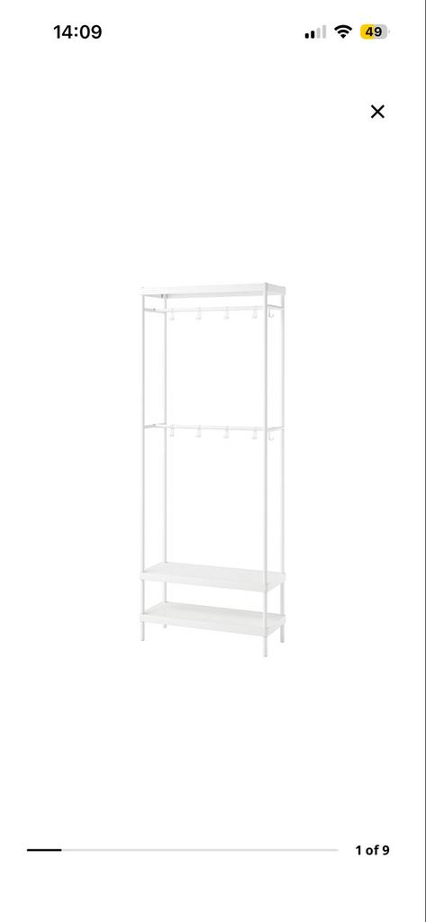 Ikea Mackapar kapstok, Huis en Inrichting, Woonaccessoires | Kapstokken, Gebruikt, Metaal, 150 tot 200 cm, Ophalen