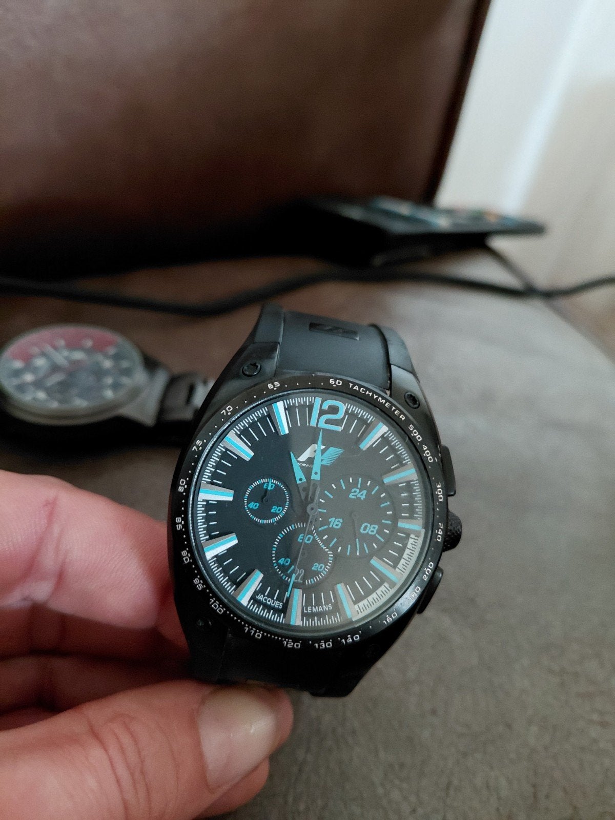Jacques Lemans F1 Villeneuve horloge eldzm verzamelobjec, Gebruikt, Staal, Polshorloge, Kunststof