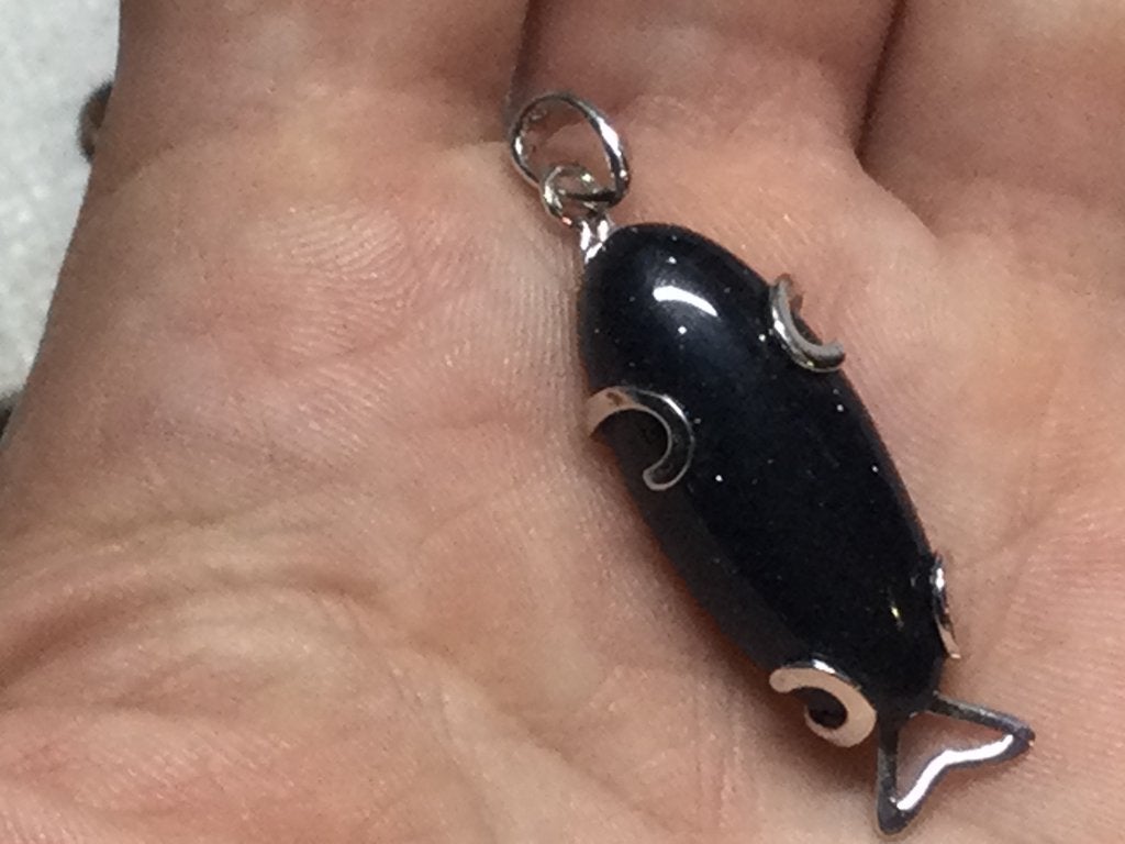 Kettinghanger 925 zilver nieuw, Sieraden, Tassen en Uiterlijk, Blauw, Ophalen of Verzenden, Zo goed als nieuw, Met edelsteen