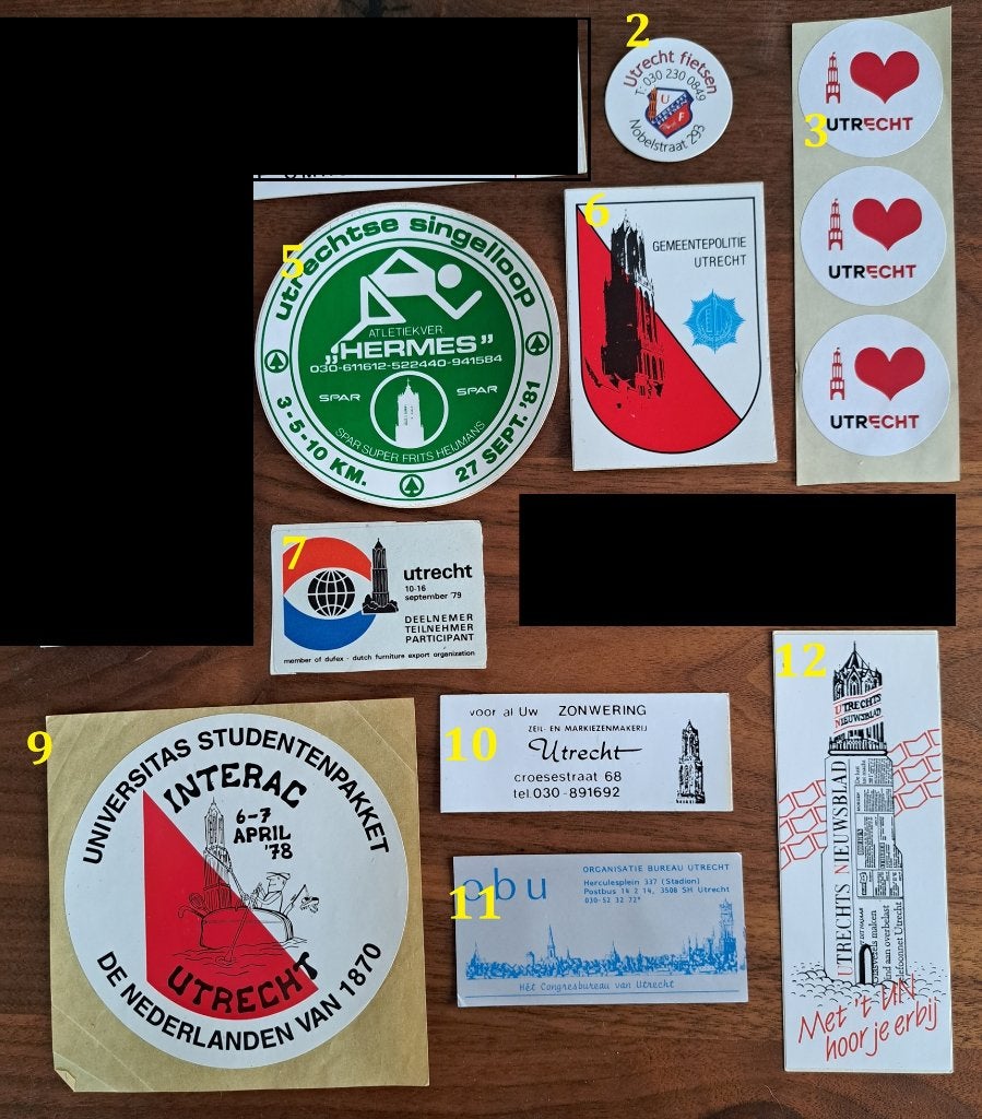Stickers met daarop de Domtoren, Verzamelen, Stickers, Ophalen of Verzenden, Nieuw
