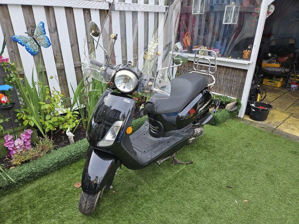 Sym Fiddle 2 Scooter, Fietsen en Brommers, Scooters | SYM, Ophalen, Maximaal 45 km/u, Zo goed als nieuw, Benzine