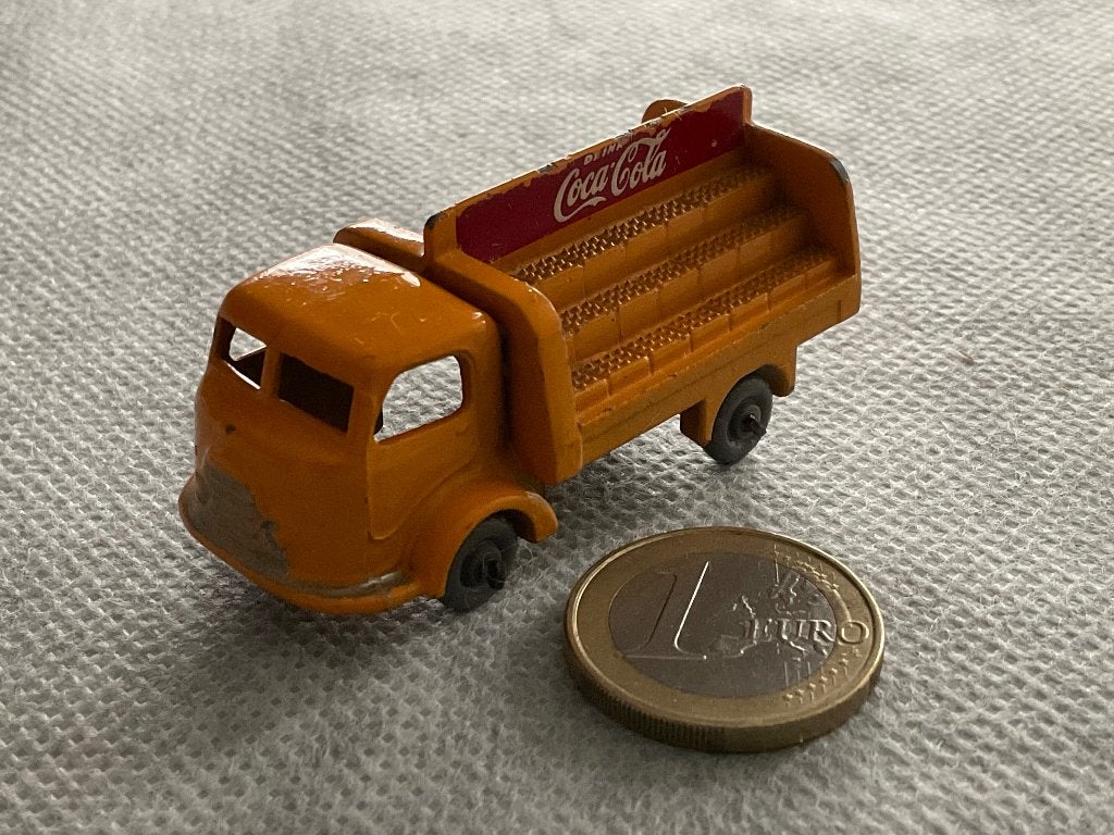 Matchbox Lesney No. 37 Karrier Bantam Coca-Cola vrachtwagen, Ophalen, Gebruikt