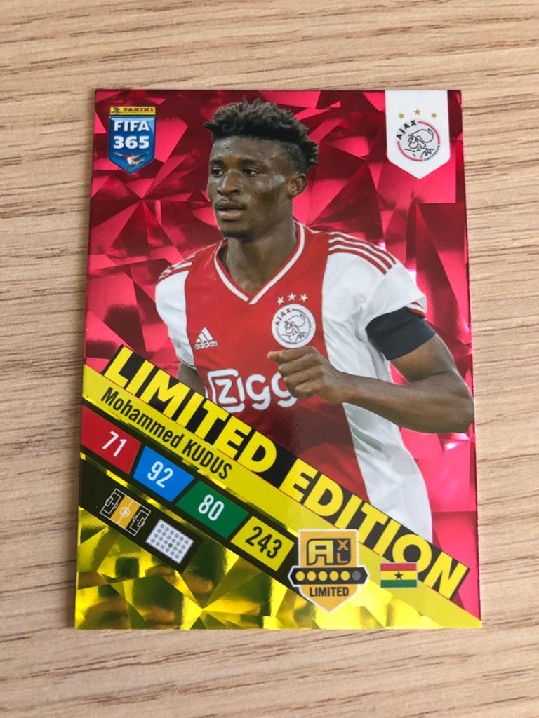 Panini FIFA 365 2023 Mohammed Kudus Limited Edition, Ophalen of Verzenden