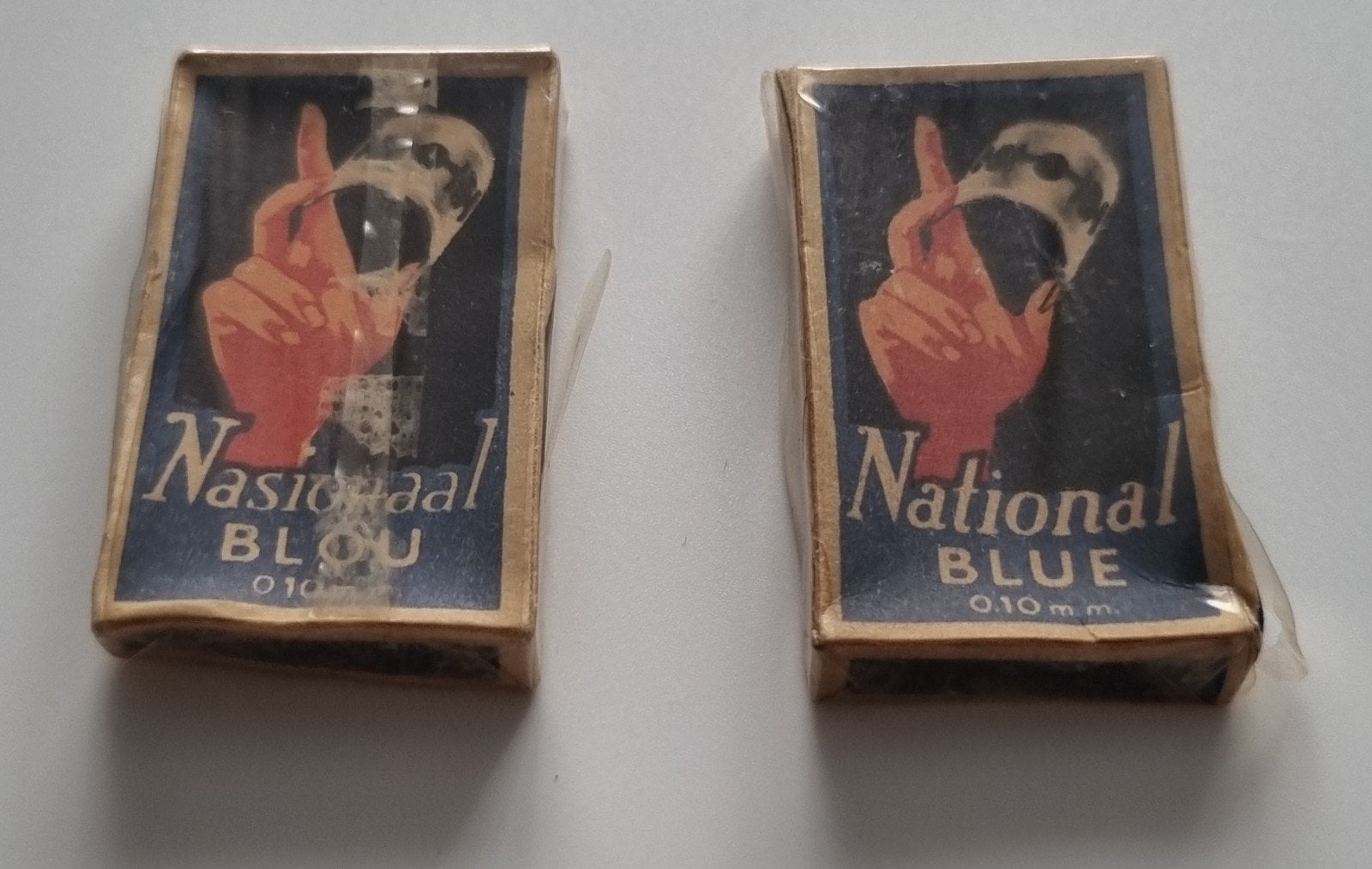 vintage scheermessen national blue, Verzamelen, Ophalen of Verzenden
