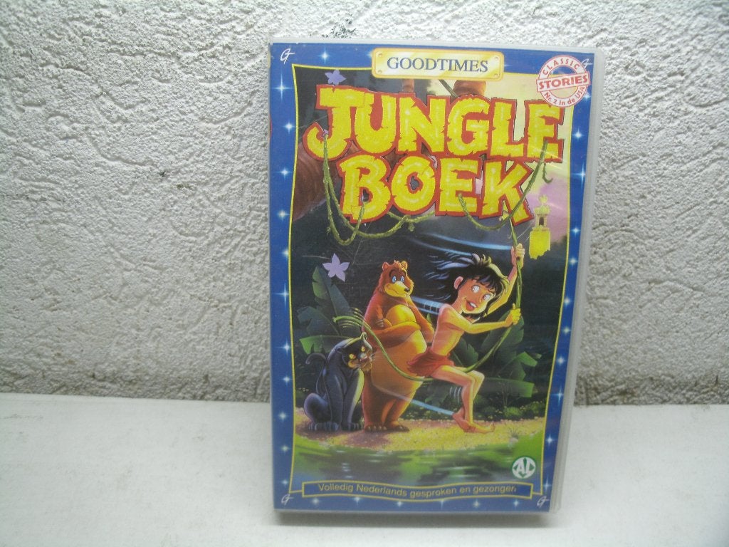vhs 180a jungle boek goodtimes ned gesproken, Alle leeftijden, Ophalen of Verzenden, Gebruikt