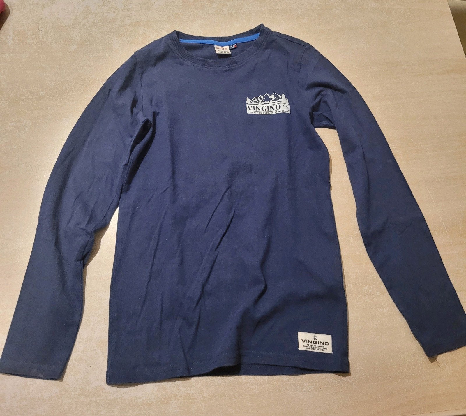Vingino Jongens Longsleeve T-shirt - Maat 140, Kinderen en Baby's, Ophalen of Verzenden, Zo goed als nieuw, Vingino, Shirt of Longsleeve