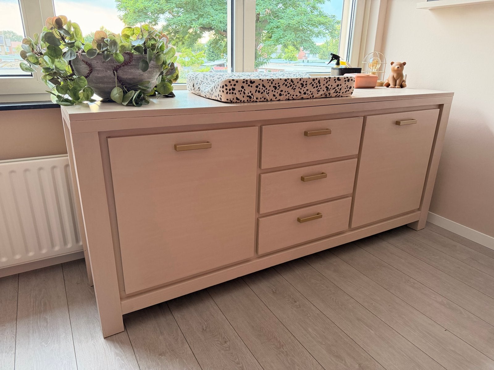 Grote commode met lades en deuren, Gebruikt, 50 tot 70 cm, 100 cm of meer, Commode
