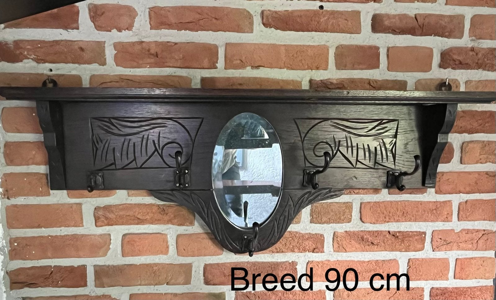 Antieke Kapstok, Zo goed als nieuw, Minder dan 100 cm, Hout, Ophalen