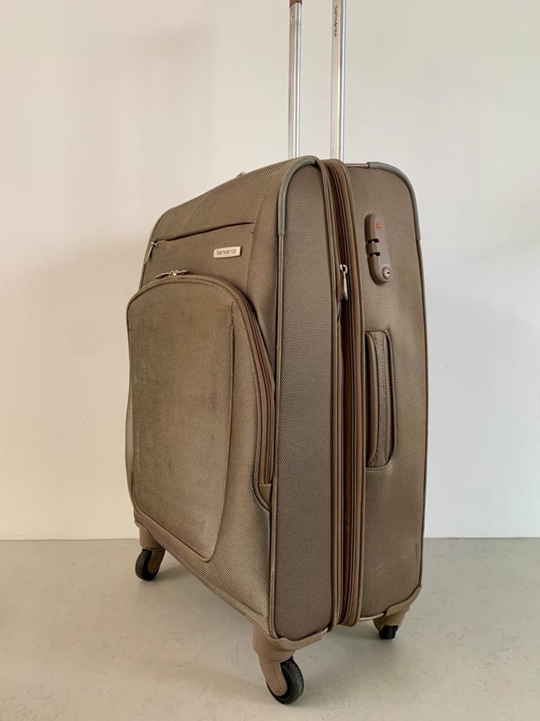 Samsonite koffer expandable spinner 66 cm champagne, 60 tot 70 cm, Hard kunststof, 45 tot 55 cm, Ophalen of Verzenden