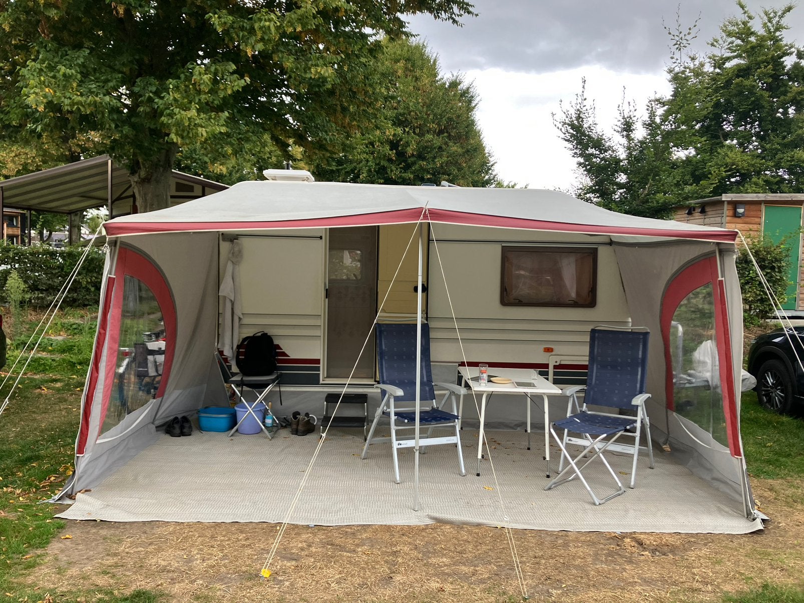 Voortent caravan, Caravans en Kamperen, Tenten, Ophalen, Gebruikt