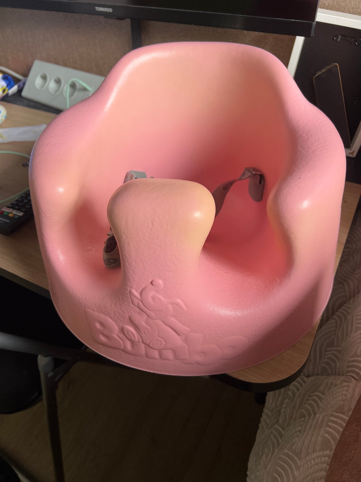 Roze Bumbo Zitje - Comfortabel en Veilig voor Baby's, Ophalen, Gebruikt, Overige typen, Gordel(s)