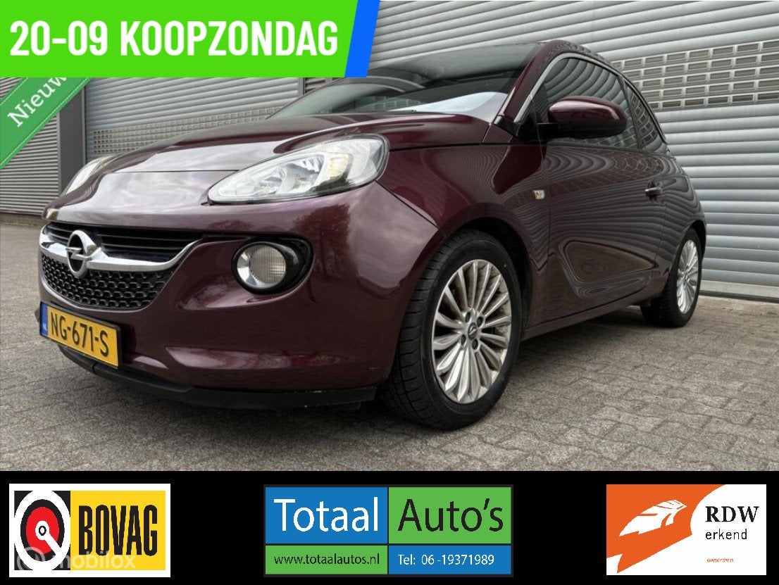 Opel ADAM 1.4 Unlimited*CRUISE*STUUR+STOELVERW*PANO, ADAM, 4 cilinders, 4 stoelen, Bedrijf