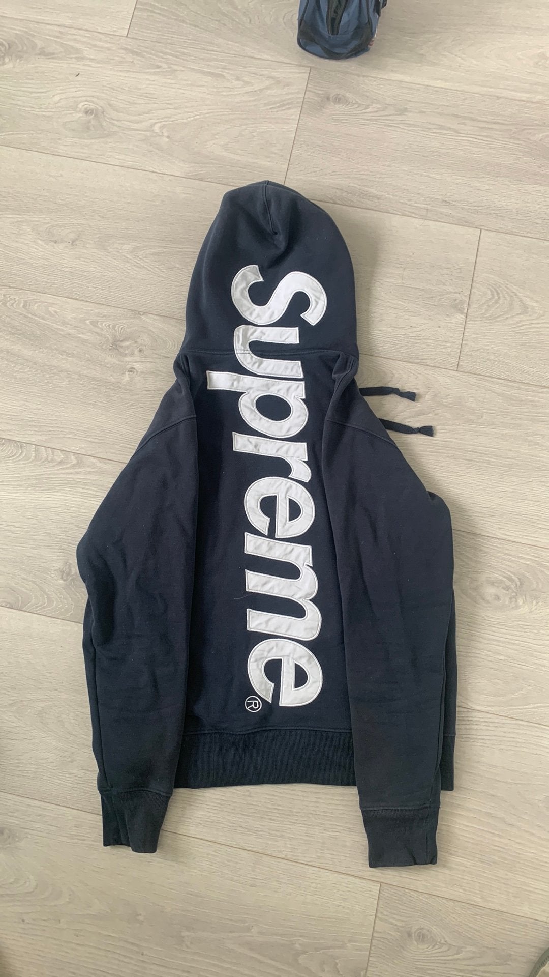 Supreme hoodie, Ophalen of Verzenden, Zo goed als nieuw, Maat 48/50 (M), Grijs
