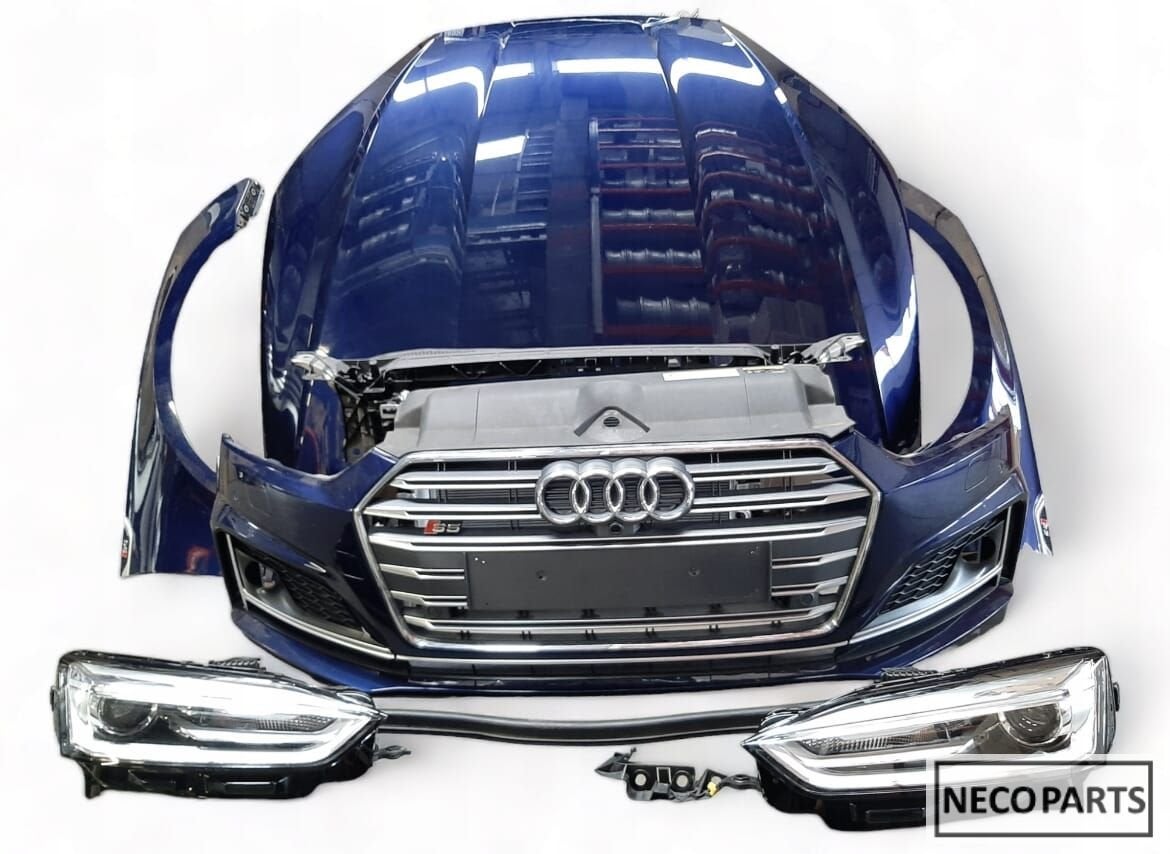 AUDI S5 A5 S-LINE S LINE X5H COMPLEET VOORKOP BUMPER KOPLAMP, Gebruikt, -, Achter, -
