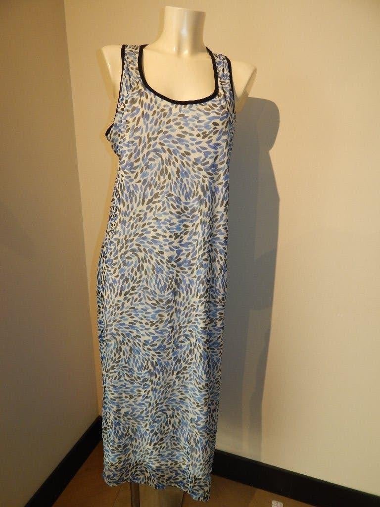 Studio Anneloes mooie strand jurk blauw motiefje XL