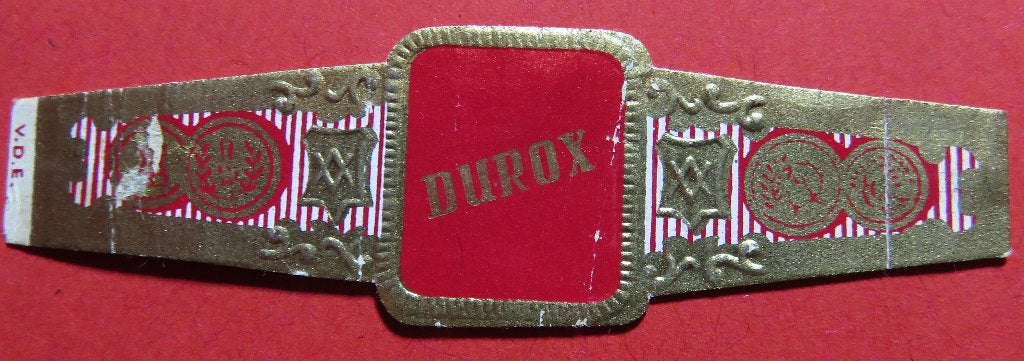 Sigarenbandje Reclamebandje Durox, Verzenden, Gebruikt, Sigarenbandjes