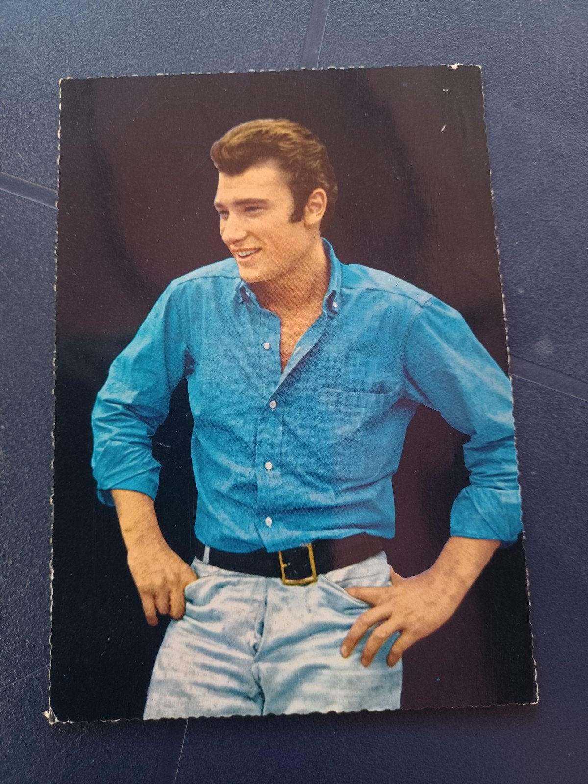 Johnny Halladay, Verzamelen, Ansichtkaarten | Themakaarten, Gelopen, 1960 tot 1980, Sterren en Beroemdheden, Ophalen of Verzenden