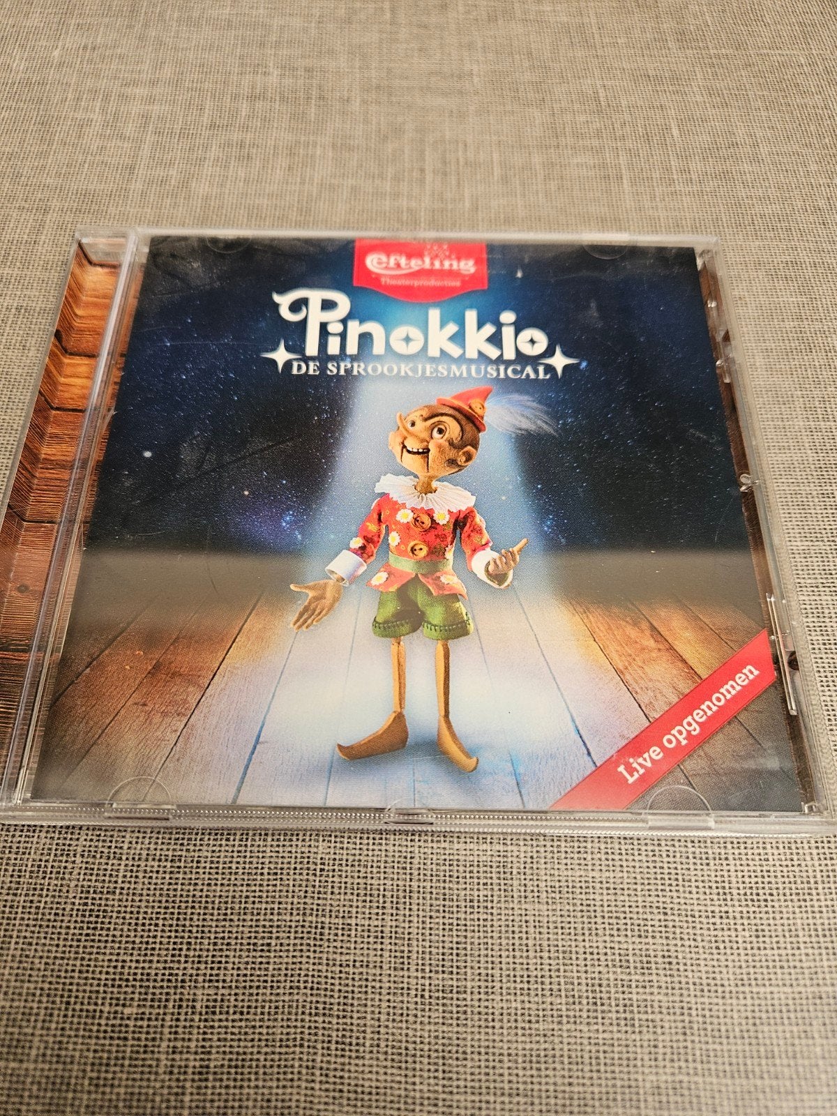 Efteling Pinokkio De Sprookjesmusical CD Live Opgenomen, Ophalen of Verzenden, Zo goed als nieuw, Soundtrack of Musical