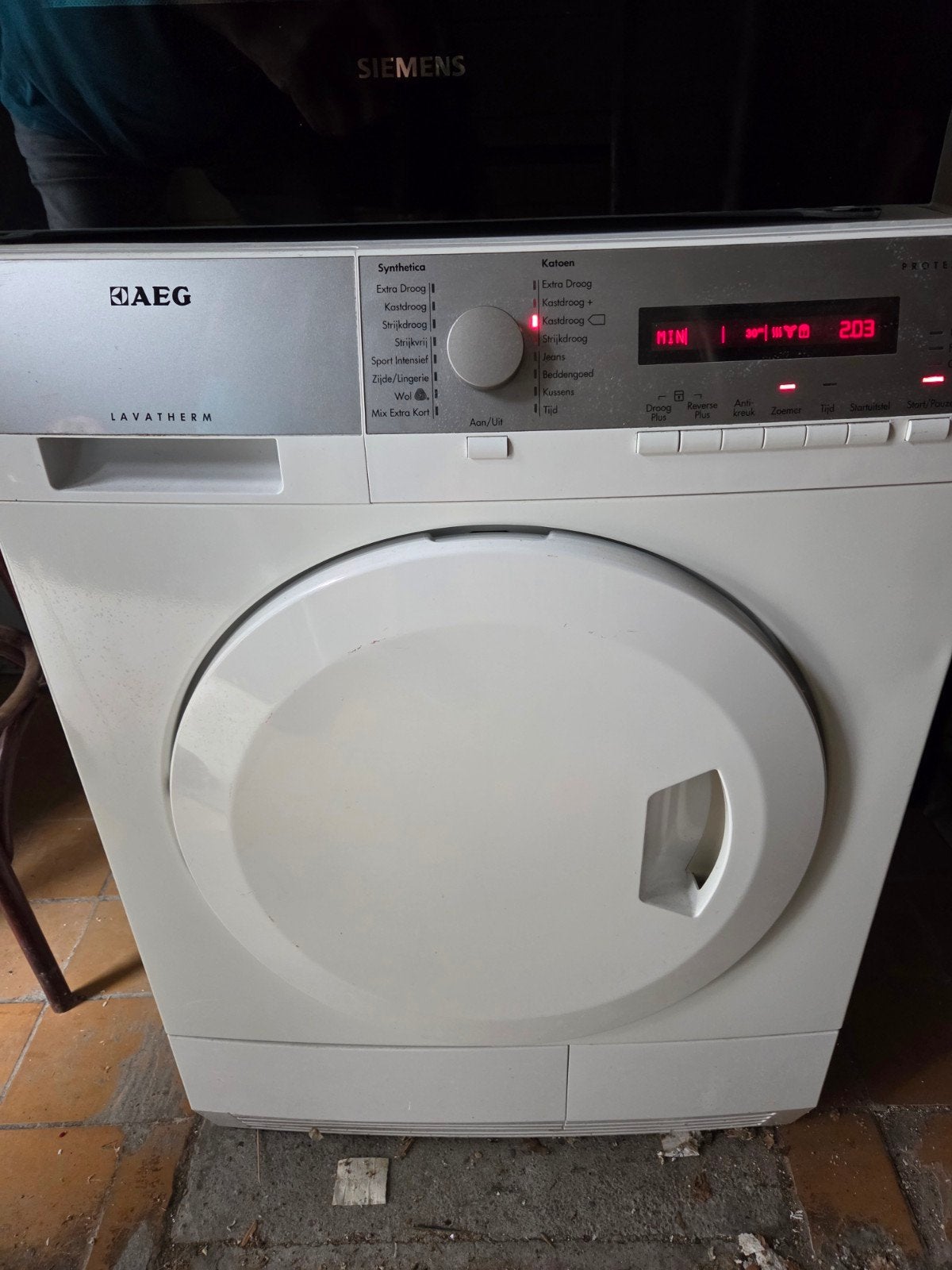 AEG Lavatherm warmtepompdroger, Gebruikt, Overige typen, 8 tot 10 kg, Ophalen of Verzenden