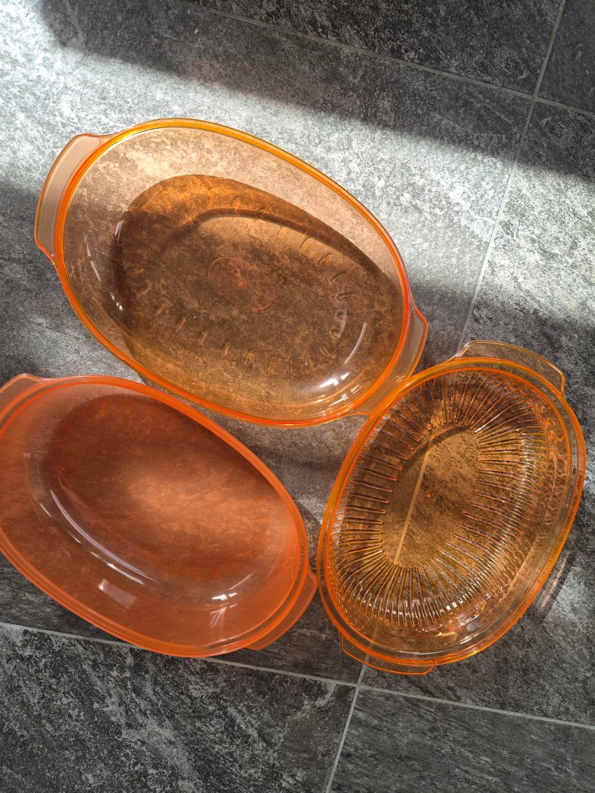 Nieuwe stoomschaal voor oven, Nieuw, Ophalen of Verzenden, Oranje, Glas
