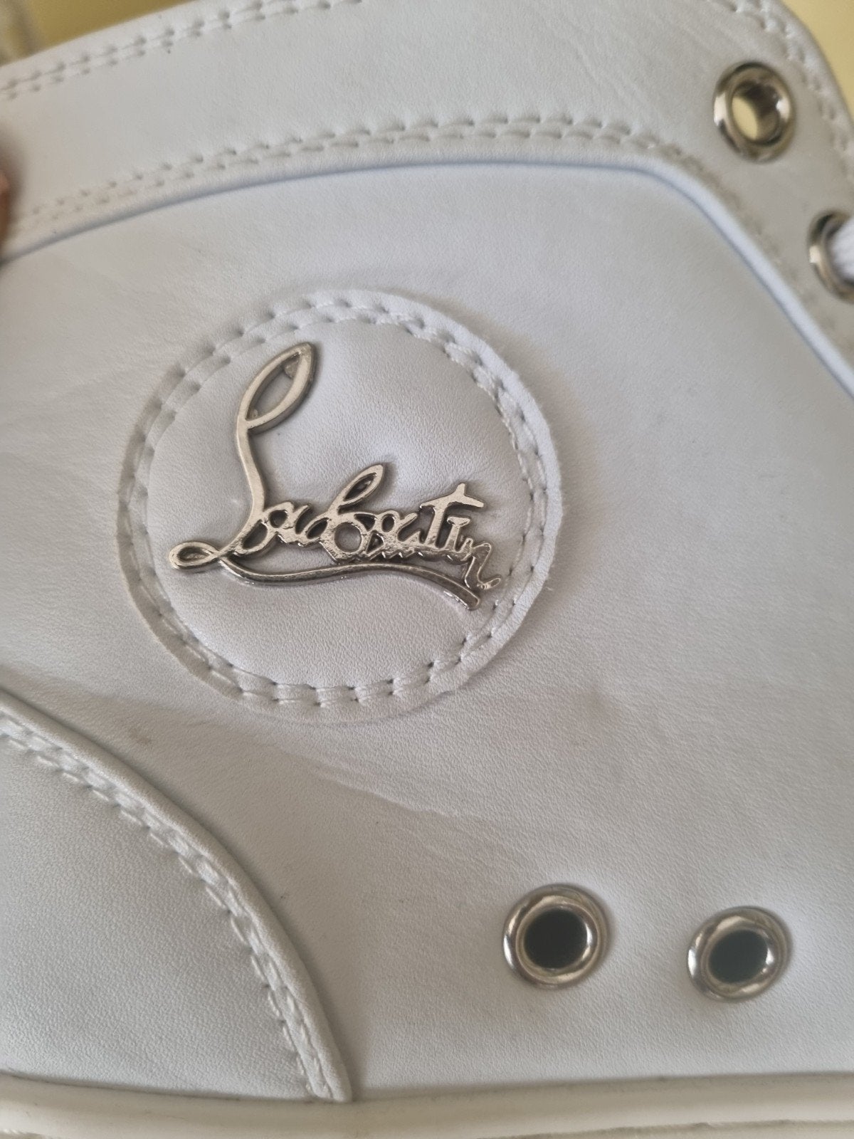 Christian Louboutin sneakers maat 36, Wit, Ophalen of Verzenden, Sneakers of Gympen, Christian Louboutin