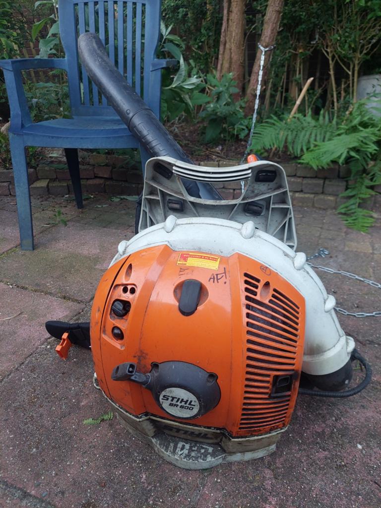 Stihl BR 600 zware bladblazer, perfect werkend, Tuin en Terras, Bladblazers, Ophalen, Benzine