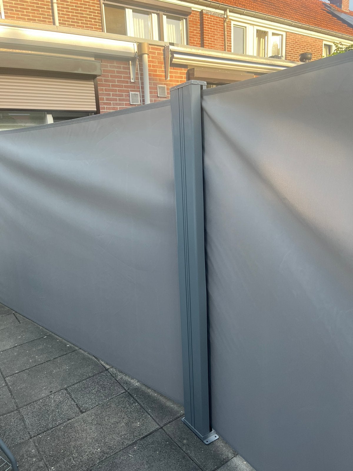 Tuinscherm 2 kanten, Tuin en Terras, Ophalen, Kunststof, Zo goed als nieuw, 200 cm of meer